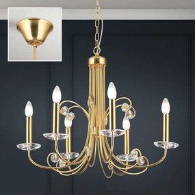 Candelabru stil clasic cu cristal K9 ARIANE 6L auriu