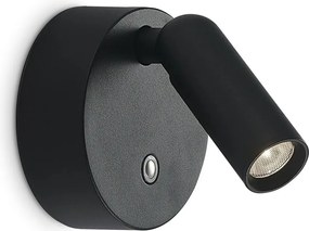 Aplica cu spot LED BEAN AP ROUND RECHARGEABLE NERO