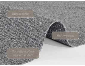 Covor gri rotund de exterior ø 150 cm - NORTHRUGS