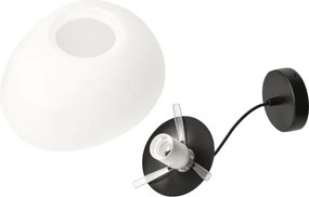 BRILAGI - Lampă suspendată pe cablu PEBBLES 1xE27/40W/230V Ø 20 cm neagră