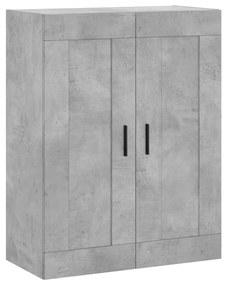 830400 vidaXL Dulap pe perete, gri beton, 69,5x34x90 cm, lemn prelucrat