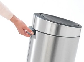 Brabantia Touch Bin New 650007, 30 L, închidere silențioasă și lină, gri