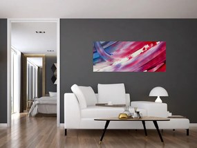 Tablou - culorile rozalbaste (120x50 cm)