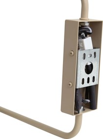 Lampă de perete modernă Taupe cu interior auriu reglabilă cu 2 lumini - Lune