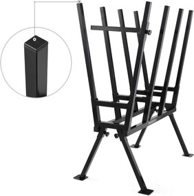 Capră de tăiat lemne AXEL, 77x50x105cm, negru Gardebruk