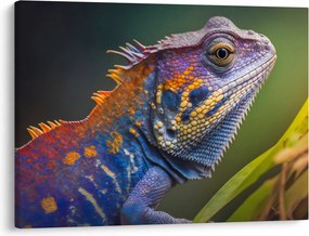 Tablou - Iguana colorată (70x50 cm)
