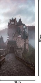 Fototapet pentru ușă - Eltz Castle (95x205cm)