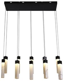 Searchlight 10879-10BK - Lustră LED suspendată pe cablu MOONBEAM LED/56W/230V