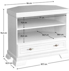 Măsuță TV de colț KORA, pin Andersen