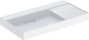 Lavoar pe mobilier Geberit One cu scurgere speciala 90 cm alb blat dreapta fara preaplin