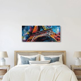 Tablou - Pictură a Turnului Eiffel II. (120x50 cm)