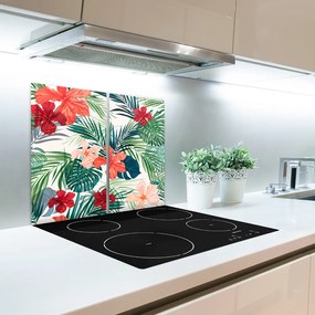 Tocator din sticla Flori tropicale