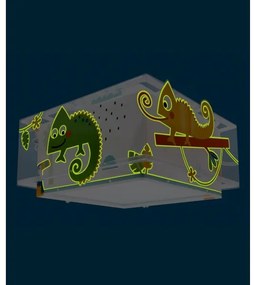 Plafonieră pentru copii HAPPY JUNGLE 2xE27/15W/230V Dalber 63316