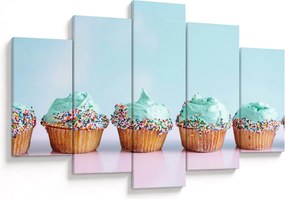 Tablou cu cupcakes (150x105 cm)