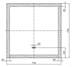 Oglinda dreptunghiulara 75 cm cu iluminare LED si dezaburire Fluminia, Miro 750x750x35 mm