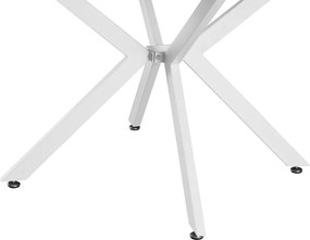 Masă extensibilă de dining, albă, 100x100-140x75 cm, ABERO TIP 1