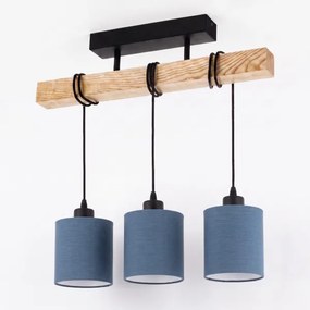 Brilagi - Lustru aplicat NUBILA 3xE27/60W/230V pin/albastru închis