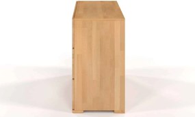 Comodă lemn masiv TerraCraft Fag 3+2 Sertare, 120 × 45 × 81 cm - Natural