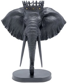 Obiect decorativ Elephant Royal Negru 57cm