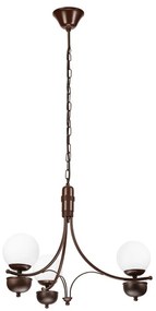 Lustră pe lanț Brilagi COTTAGE 3xG9/40W/230V stejar/alb