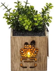 Planta artificiala in ghiveci cu iluminare LED 7,5x15 cm