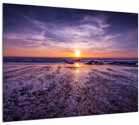 Tablou cu plaja - apus de soare (70x50 cm), în 40 de alte dimensiuni noi