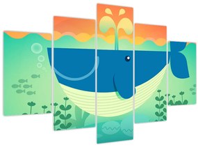 Tablou - Balena veselă (150x105 cm)