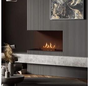 Șemineu BIO încorporat Planika Senso Fireplace BEV 56,2x75 cm 2,5kW + telecomandă