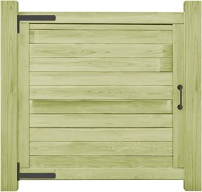 vidaXL Poartă de grădină, 100 x 100 cm, lemn de pin tratat