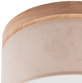 Plafonieră BELLADONNA Brilagi 1xE27/15W/230V d. 30 cm bej/stejar