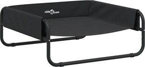 vidaXL Pat înălțat pentru câini, antracit, țesătură Oxford și oțel