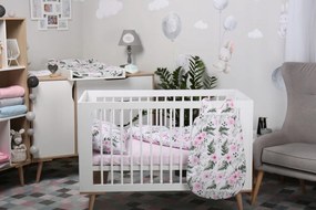 ShopJK SAC DE DORMIT PENTRU COPII - BUMBAC - TRANDAFIRI