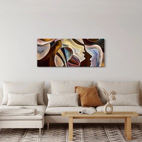 Tablou - Abstractizarea capetelor (120x50 cm)
