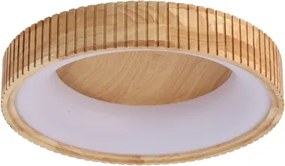 Brilagi - Plafonieră LED FALCON WOOD MODERN, 30W, 230V, Ø45 cm, corp din lemn
