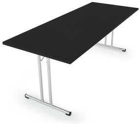 Masa plianta 140 x 80 cm, neagra