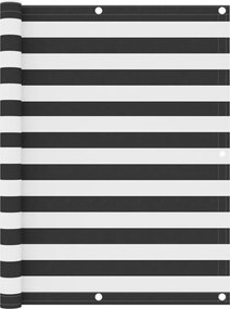 vidaXL Paravan de balcon, antracit și alb, 120x400 cm, țesătură oxford