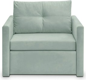 Fotoliu extensibil BUNIO, stofa catifelata verde menta - Modoo 2313, 9