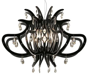 Lustra cu cristale Scholer design unicat realizata manual Medusa Black