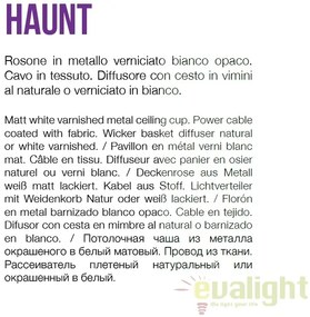 Lustra rachita design natural HAUNT SP1 alb 159256