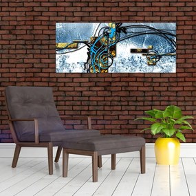 Tablou abstract (120x50 cm)