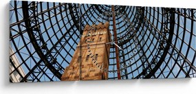 Tablou turnul din Melbourne (cu ceas) (90x30 cm)