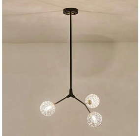 Lustră pe tijă 3xG9/15W/230V gri