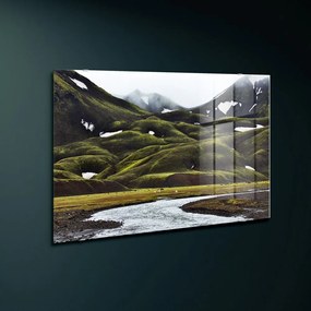 Tablou din sticlă 120x80 cm Fjallabak – Styler