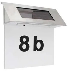 Număr LED solar de casă 600 mAh