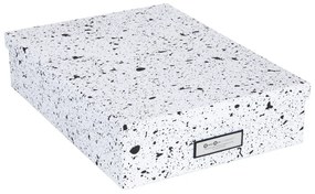 Cutie de depozitare Bigso Box of Sweden Oskar, negru-alb