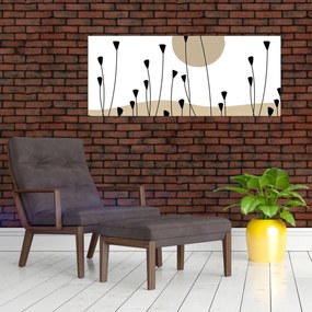 Tablou - Pajiște grafică N⁰2 (120x50 cm)
