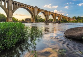 Fototapet - Podul de cale ferată Richmond (147x102 cm)