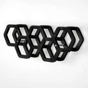 Suport hartie igienica 792EVL4310, negru, PAL, 56x16x21 cm