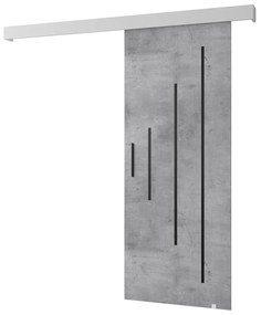 Zondo Uși culisante Sharlene Y (beton + alb mat + negru). 1044014