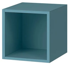 Boxie dulap de perete deschis 40x40x37 cm albastru petrol
